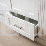 Зеркальный шкаф в стиле прованс цвета Белый / Массив Бианко (8 дверей) Фото 9