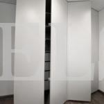 Шкаф в спальню в стиле минимализм цвета Светло-серый / Светло-серый (4 двери) Фото 2