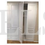 Шкаф в спальню в стиле модерн цвета Белый / Белый (5 дверей) Фото 2