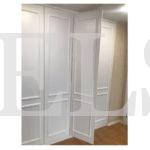 Шкаф в спальню в стиле модерн цвета Белый / Белый (5 дверей) Фото 3