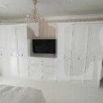 Шкаф в гостиную в стиле прованс цвета Белый / Белый (7 дверей) Фото 1