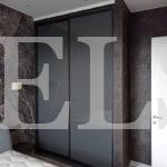 Встраиваемый шкаф в стиле минимализм цвета Серый пыльный / Серый (2 двери) Фото 1