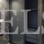 Встраиваемый шкаф в стиле минимализм цвета Серый пыльный / Серый (2 двери) Фото 3