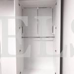 Шкаф до потолка цвета Белый Премиум гладкий / Белый глянец (4 двери) Фото 2
