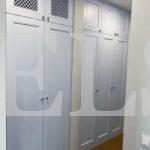 Шкаф до потолка в классическом стиле цвета Белый Премиум гладкий / Белый софт (5 дверей) Фото 2