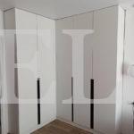 Встраиваемый угловой шкаф цвета Белый Премиум гладкий / Белый софт (5 дверей) Фото 1