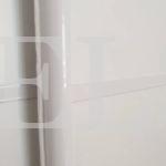 Шкаф-купе в стиле минимализм цвета Белый / Белый (2 двери) Фото 3