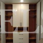 Распашной шкаф в стиле минимализм цвета Вишня оксфорд / Белый глянец (4 двери) Фото 2