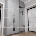 Распашной шкаф в стиле хай-тек цвета Титан / Серый софт (4 двери) Фото 1