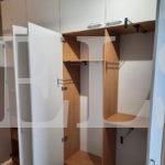 Распашной шкаф в стиле минимализм цвета Бук бавария / Белый (7 дверей) Фото 3