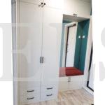 Распашной шкаф в стиле модерн цвета Белый / Белый (4 двери) Фото 2