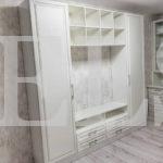 Шкаф вокруг окна цвета Белый Премиум гладкий / Массив Бианко (4 двери) Фото 3