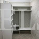 Гардеробный шкаф в стиле минимализм цвета Белый / Серебро (2 двери) Фото 2
