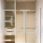 Встраиваемый угловой шкаф цвета Белый Премиум гладкий / Белый глянец (6 дверей) Фото 3