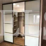 Гардеробный шкаф в стиле модерн цвета Дуб млечный / Белый глянец (3 двери) Фото 2