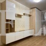 Шкаф в гостиную в стиле минимализм цвета Пикар / Белый глянец (7 дверей) Фото 1
