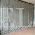 Шкаф с крашеными фасадами в стиле прованс цвета Дуб поненте / Платиново-серый (8 дверей) Фото 1