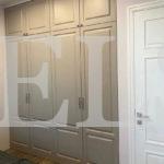 Шкаф с крашеными фасадами в классическом стиле цвета Дуб шамони темный / Серый мох (4 двери) Фото 1