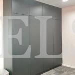 Корпусный шкаф в стиле минимализм цвета Серый монументальный / Серый монументальный (4 двери) Фото 1