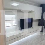 Шкаф в гостиную в стиле минимализм цвета Белый / Белый глянец (4 двери) Фото 1