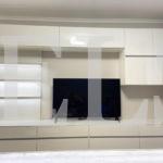 Шкаф в гостиную в стиле минимализм цвета Белый / Белый глянец (4 двери) Фото 3