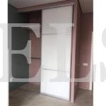 Шкаф в нишу в стиле минимализм цвета Белый / Белый (2 двери) Фото 3
