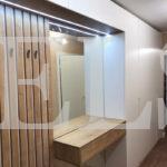 Шкаф с крашеными фасадами в стиле минимализм цвета Пикар / Сигнальный белый (8 дверей) Фото 3