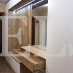 Шкаф с крашеными фасадами в стиле минимализм цвета Пикар / Сигнальный белый (8 дверей) Фото 4