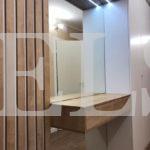 Шкаф с крашеными фасадами в стиле минимализм цвета Пикар / Сигнальный белый (8 дверей) Фото 7