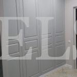 Шкаф с фасадами МДФ в пленке в классическом стиле цвета Серый / Грей софт (4 двери) Фото 2