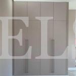 Шкаф с фасадами МДФ в пленке в стиле минимализм цвета Серый / Аконит матовая (4 двери) Фото 2