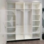 Шкаф с фасадами МДФ в пленке в стиле модерн цвета Белый / Белый (4 двери) Фото 2