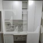 Шкаф со столом в стиле минимализм цвета Белый / Белый (5 дверей) Фото 2