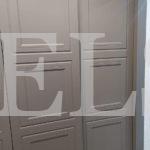 Шкаф с крашеными фасадами в стиле модерн цвета Диамант серый / Терракотовый (4 двери) Фото 3
