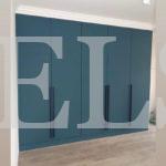 Шкаф с фасадами МДФ в пленке в стиле минимализм цвета Пикар / Атлантик софт (5 дверей) Фото 2