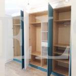 Шкаф с фасадами МДФ в пленке в стиле минимализм цвета Пикар / Атлантик софт (5 дверей) Фото 4