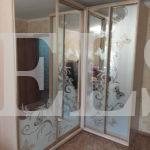 Шкаф с пескоструйным рисунком в стиле модерн цвета Дуб атланта / Серебро (4 двери) Фото 1