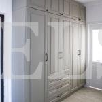 Шкаф с фасадами МДФ в пленке в стиле прованс цвета Серый / Грей софт (5 дверей) Фото 1