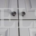 Шкаф с фасадами МДФ в пленке в стиле прованс цвета Серый / Грей софт (5 дверей) Фото 3