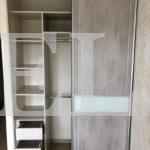 Шкаф с фасадами МДФ в пленке в стиле кантри цвета Бодега белый / Бетон (2 двери) Фото 4