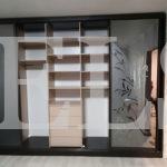 Шкаф с пескоструйным рисунком в стиле модерн цвета Венге, Перламутр / Серебро (4 двери) Фото 3