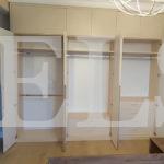 Шкаф с крашеными фасадами в стиле минимализм цвета Перламутр / Жемчужно-белый (6 дверей) Фото 2