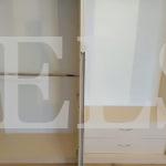 Шкаф с крашеными фасадами в стиле минимализм цвета Перламутр / Жемчужно-белый (6 дверей) Фото 4