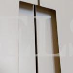 Шкаф с крашеными фасадами в стиле минимализм цвета Перламутр / Жемчужно-белый (6 дверей) Фото 5