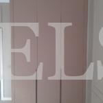 Шкаф с фасадами МДФ в пленке в стиле минимализм цвета Серый / Роза матовая (3 двери) Фото 1