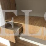 Распашной шкаф в стиле минимализм цвета Дуб галифакс натуральный / Белый глянец (8 дверей) Фото 3