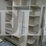 Шкаф с пескоструйным рисунком в стиле модерн цвета Дуб атланта / Серебро (2 двери) Фото 2