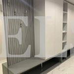 Шкаф в прихожую в стиле минимализм цвета Белый, Диамант серый / Белый (5 дверей) Фото 2