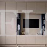 Шкаф в гостиную в стиле минимализм цвета Светло-серый / Серый софт (7 дверей) Фото 4