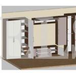 Шкаф в гостиную в стиле хай-тек цвета Дуб канзас коричневый / Белый, Дуб канзас коричневый (10 дверей) Фото 7